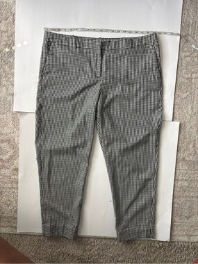Liz Claiborne Black and White Check Chinos